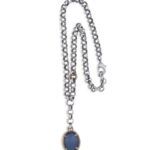 Colgante PLATADEPALO piedra azul