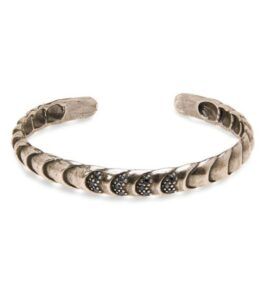 Pulsera PLATADEPALO escamas con piedras