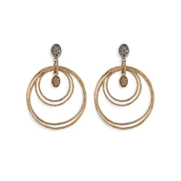 Pendientes PLATADEPALO Woman Sri Lanka zirconitas