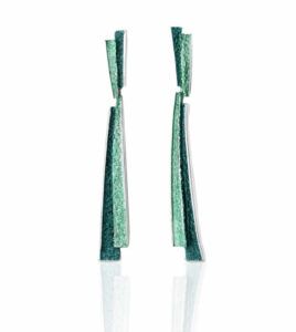 Pendientes troia verde