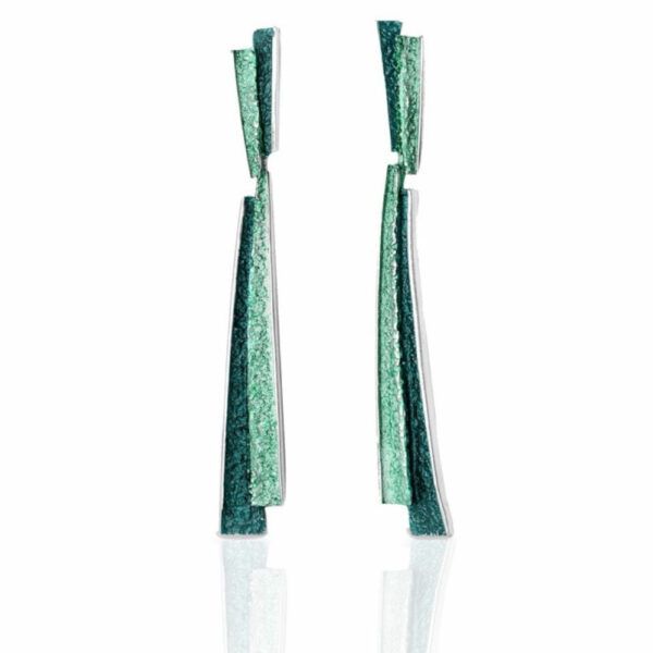Pendientes troia verde