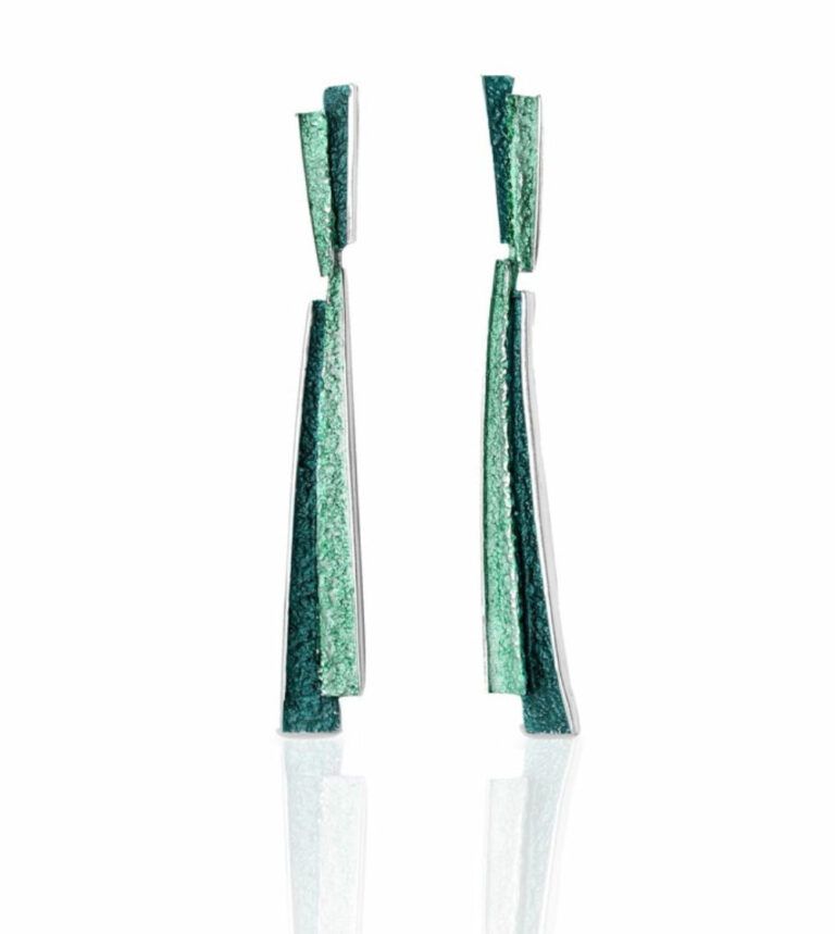 Pendientes troia verde