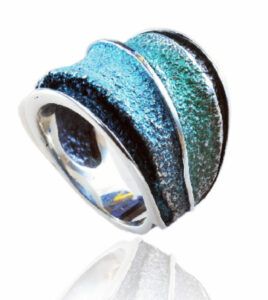 Sortija Troia verde esmeralda