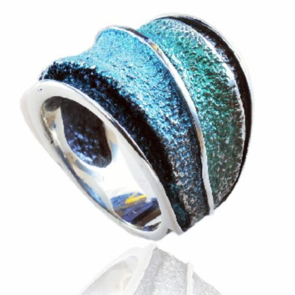 Sortija Troia verde esmeralda