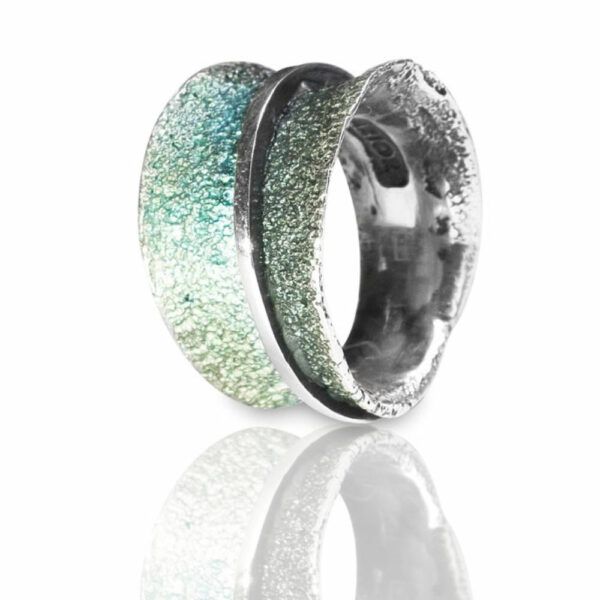 Sortija Osha azul eléctrico