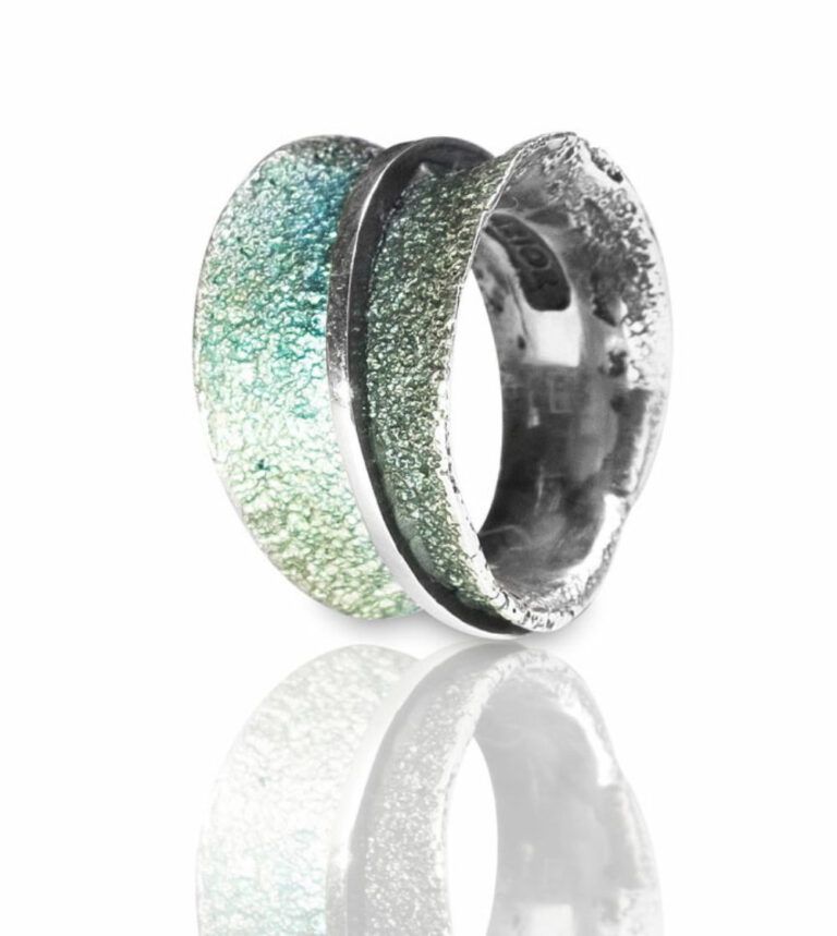 Sortija Osha azul eléctrico