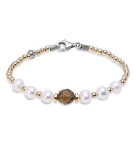 Pulsera PLATADEPALO perlas