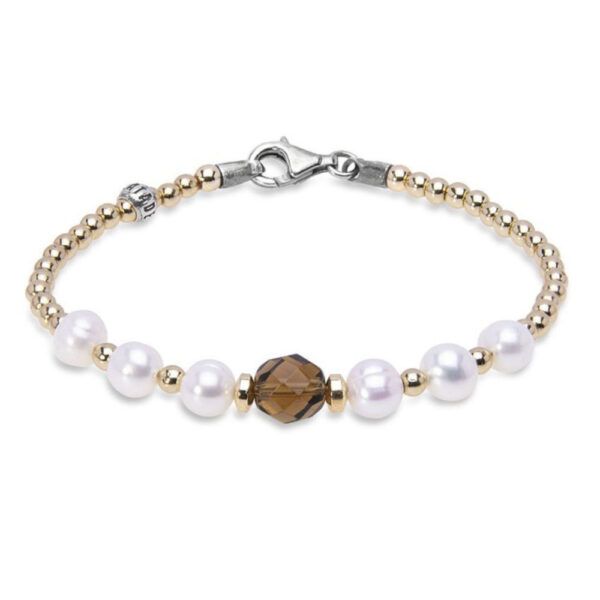 Pulsera PLATADEPALO perlas