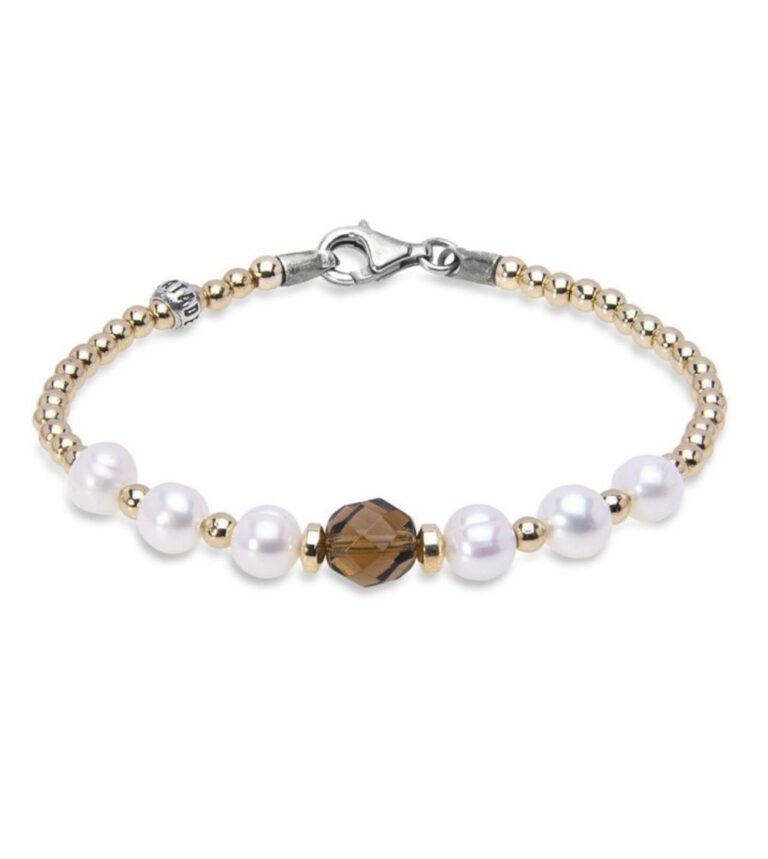 Pulsera PLATADEPALO perlas