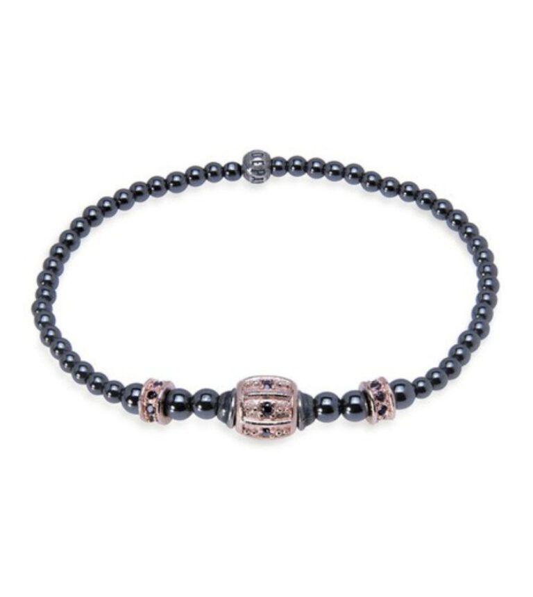 Pulsera PLATADEPALO hematite gris
