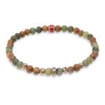 Pulsera PLATADEPALO elástica bolas multicolor 4MM