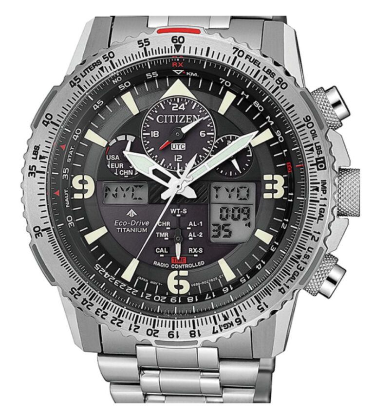 Reloj Citizen radiocontrolado supertitanium superpilot Eco-Drive