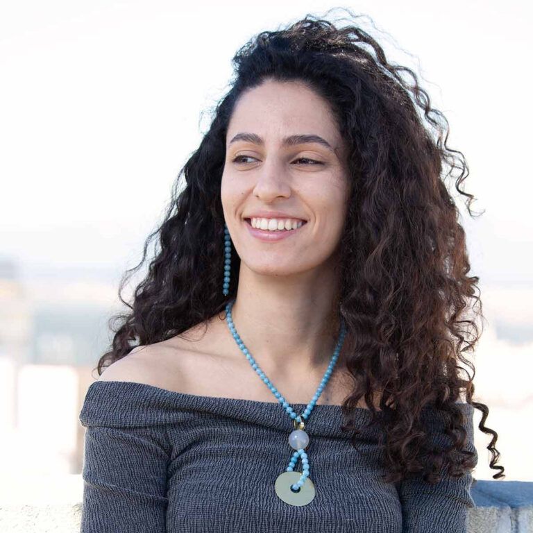 COLLAR COLECCIÓN BELÉN BAJO JASPE AZUL Y CALZEDONIA