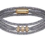 PULSERA PLATADEPALO SUMMER CORDÓN SEDA NEGRO