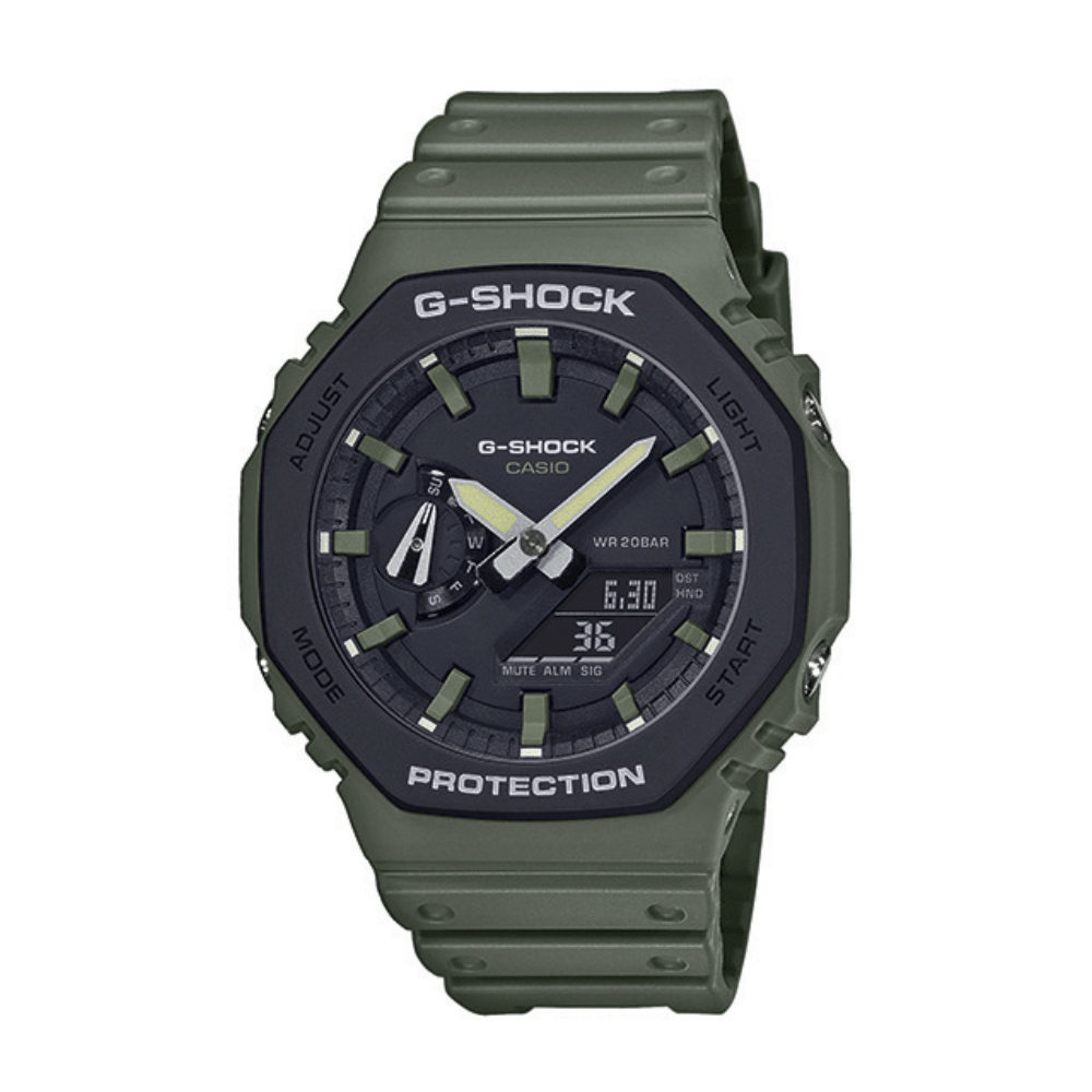 GA-2110SU-3AER CASIO G-SHOCK ANA-DIGITAL VERDE KAKI - Imagen 1